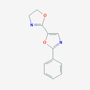 molecular formula C12H10N2O2 B035416 2'-Phenyl-4,5-dihydro-[2,5']bioxazolyl CAS No. 106833-86-7