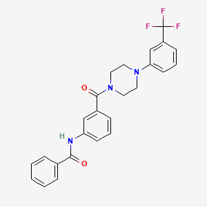 N-[3-({4-[3-(TRIFLUOROMETHYL)PHENYL]PIPERAZINO}CARBONYL)PHENYL]BENZAMIDE