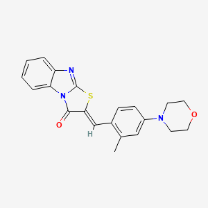 (2Z)-2-[2-methyl-4-(morpholin-4-yl)benzylidene][1,3]thiazolo[3,2-a]benzimidazol-3(2H)-one