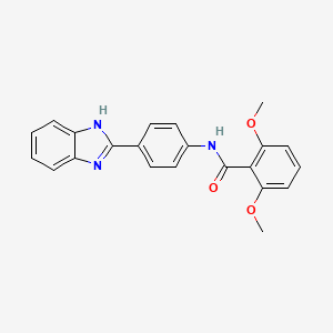 N-[4-(1H-benzimidazol-2-yl)phenyl]-2,6-dimethoxybenzamide