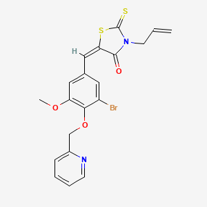 3-allyl-5-[3-bromo-5-methoxy-4-(2-pyridinylmethoxy)benzylidene]-2-thioxo-1,3-thiazolidin-4-one