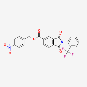 4-nitrobenzyl 1,3-dioxo-2-[2-(trifluoromethyl)phenyl]-5-isoindolinecarboxylate