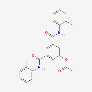 3,5-bis{[(2-methylphenyl)amino]carbonyl}phenyl acetate