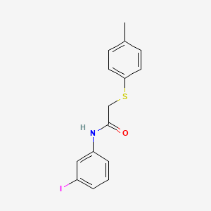 N-(3-iodophenyl)-2-[(4-methylphenyl)thio]acetamide