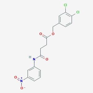 3,4-dichlorobenzyl 4-[(3-nitrophenyl)amino]-4-oxobutanoate