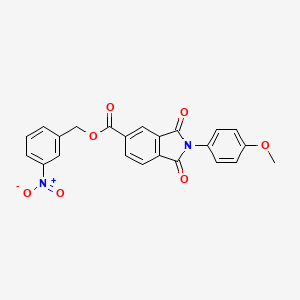 3-nitrobenzyl 2-(4-methoxyphenyl)-1,3-dioxo-5-isoindolinecarboxylate