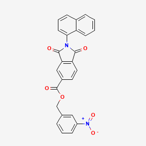 3-nitrobenzyl 2-(1-naphthyl)-1,3-dioxo-5-isoindolinecarboxylate