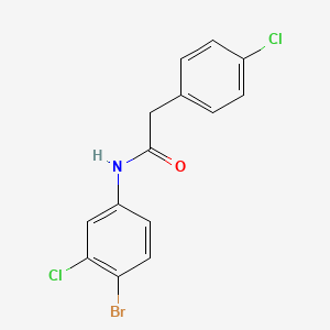 N-(4-bromo-3-chlorophenyl)-2-(4-chlorophenyl)acetamide