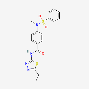 N-(5-ethyl-1,3,4-thiadiazol-2-yl)-4-[methyl(phenylsulfonyl)amino]benzamide