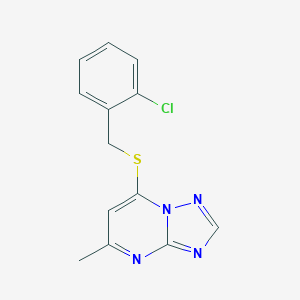 7-[(2-Chlorobenzyl)sulfanyl]-5-methyl[1,2,4]triazolo[1,5-a]pyrimidine