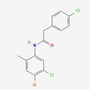 N-(4-bromo-5-chloro-2-methylphenyl)-2-(4-chlorophenyl)acetamide