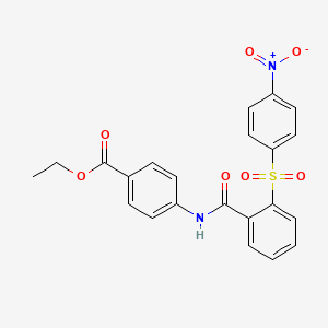 ethyl 4-({2-[(4-nitrophenyl)sulfonyl]benzoyl}amino)benzoate