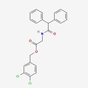 3,4-dichlorobenzyl N-(diphenylacetyl)glycinate