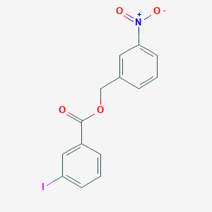 molecular formula C14H10INO4 B3541798 3-nitrobenzyl 3-iodobenzoate 