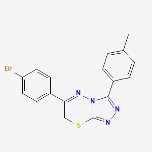 6-(4-bromophenyl)-3-(4-methylphenyl)-7H-[1,2,4]triazolo[3,4-b][1,3,4]thiadiazine