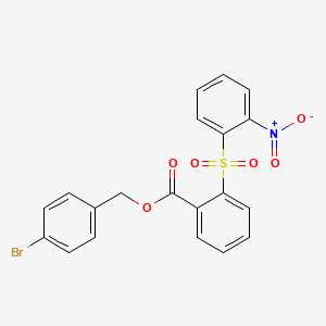 4-bromobenzyl 2-[(2-nitrophenyl)sulfonyl]benzoate