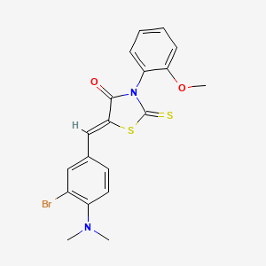 5-[3-bromo-4-(dimethylamino)benzylidene]-3-(2-methoxyphenyl)-2-thioxo-1,3-thiazolidin-4-one