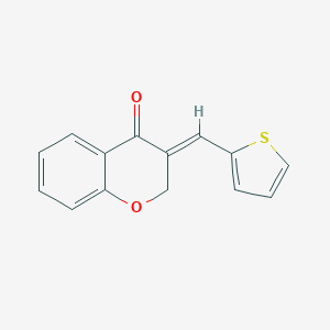 molecular formula C14H10O2S B354197 (3E)-3-(thiophen-2-ylmethylidene)chromen-4-one CAS No. 256485-62-8