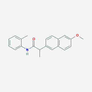 molecular formula C21H21NO2 B354203 2-(6-methoxy-2-naphthyl)-N-(2-methylphenyl)propanamide CAS No. 883044-96-0