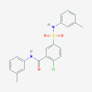 2-chloro-N-(3-methylphenyl)-5-[(3-methylphenyl)sulfamoyl]benzamide