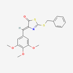 2-(benzylthio)-4-(3,4,5-trimethoxybenzylidene)-1,3-thiazol-5(4H)-one