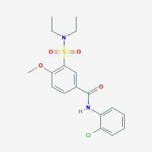 N-(2-chlorophenyl)-3-[(diethylamino)sulfonyl]-4-methoxybenzamide