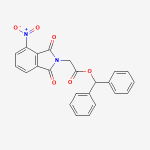 diphenylmethyl (4-nitro-1,3-dioxo-1,3-dihydro-2H-isoindol-2-yl)acetate