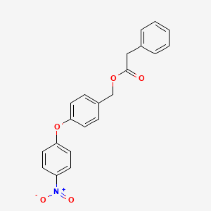 [4-(4-Nitrophenoxy)phenyl]methyl 2-phenylacetate