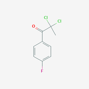 molecular formula C9H7Cl2FO B035423 2,2-Dichloro-1-(4-fluorophenyl)propan-1-one CAS No. 101530-91-0