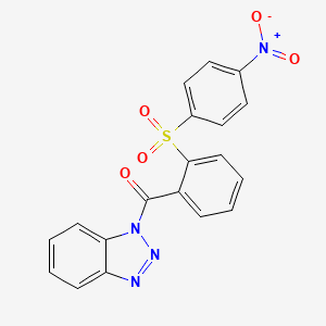 1H-1,2,3-BENZOTRIAZOL-1-YL{2-[(4-NITROPHENYL)SULFONYL]PHENYL}METHANONE