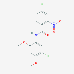 4-chloro-N-(5-chloro-2,4-dimethoxyphenyl)-2-nitrobenzamide