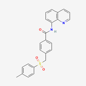 4-[(4-methylphenyl)sulfonylmethyl]-N-quinolin-8-ylbenzamide