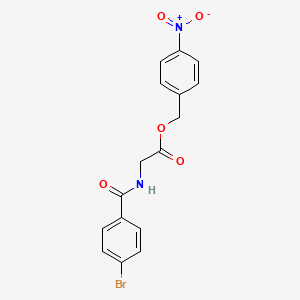 (4-Nitrophenyl)methyl 2-[(4-bromobenzoyl)amino]acetate