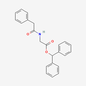 diphenylmethyl N-(phenylacetyl)glycinate