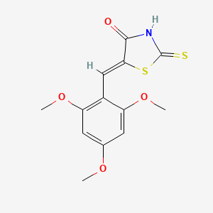 2-thioxo-5-(2,4,6-trimethoxybenzylidene)-1,3-thiazolidin-4-one