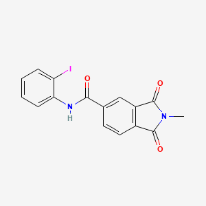 N-(2-iodophenyl)-2-methyl-1,3-dioxo-5-isoindolinecarboxamide