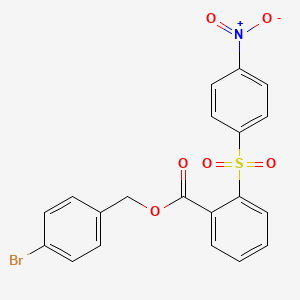 4-bromobenzyl 2-[(4-nitrophenyl)sulfonyl]benzoate