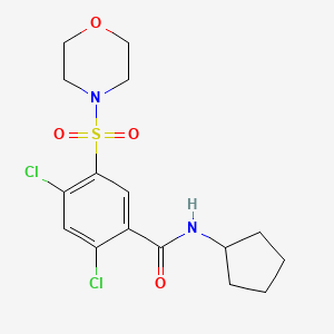 2,4-dichloro-N-cyclopentyl-5-(4-morpholinylsulfonyl)benzamide