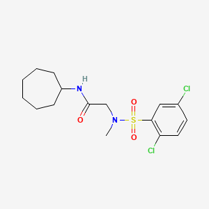 N~1~-cycloheptyl-N~2~-[(2,5-dichlorophenyl)sulfonyl]-N~2~-methylglycinamide