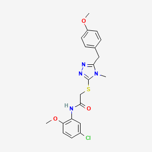 N-(5-chloro-2-methoxyphenyl)-2-{[5-(4-methoxybenzyl)-4-methyl-4H-1,2,4-triazol-3-yl]sulfanyl}acetamide