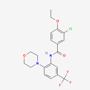 3-chloro-4-ethoxy-N-[2-(morpholin-4-yl)-5-(trifluoromethyl)phenyl]benzamide