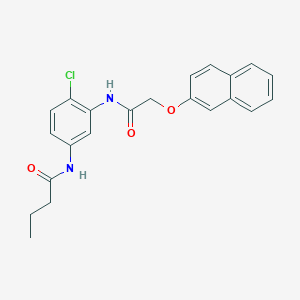 N-(4-chloro-3-{[(naphthalen-2-yloxy)acetyl]amino}phenyl)butanamide