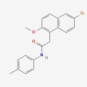 2-(6-bromo-2-methoxynaphthalen-1-yl)-N-(4-methylphenyl)acetamide