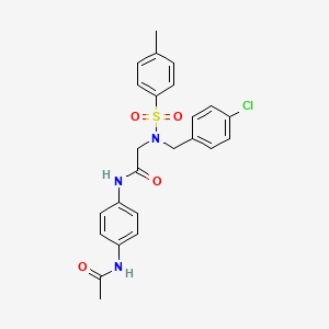 N~1~-[4-(acetylamino)phenyl]-N~2~-(4-chlorobenzyl)-N~2~-[(4-methylphenyl)sulfonyl]glycinamide