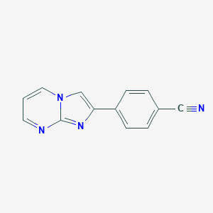 molecular formula C13H8N4 B035426 4-咪唑并[1,2-a]嘧啶-2-基苯甲腈 CAS No. 104691-51-2