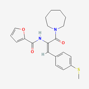 N-{1-(1-azepanylcarbonyl)-2-[4-(methylthio)phenyl]vinyl}-2-furamide