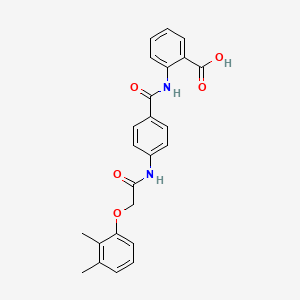 2-[(4-{[(2,3-dimethylphenoxy)acetyl]amino}benzoyl)amino]benzoic acid