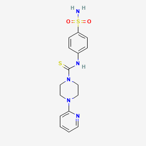 N-[4-(aminosulfonyl)phenyl]-4-(2-pyridinyl)-1-piperazinecarbothioamide