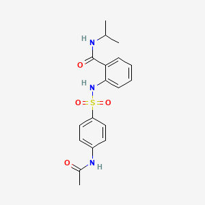 2-({[4-(acetylamino)phenyl]sulfonyl}amino)-N-isopropylbenzamide