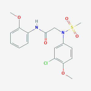 N~2~-(3-chloro-4-methoxyphenyl)-N~1~-(2-methoxyphenyl)-N~2~-(methylsulfonyl)glycinamide